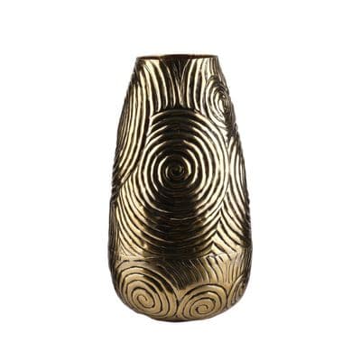TH Vazo Girdap Pod Antik Gold 16x16x30 Cm 2