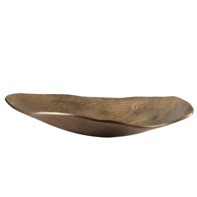 TH Tabak Dekoratif Antik Gold 42x26x7 Cm 4