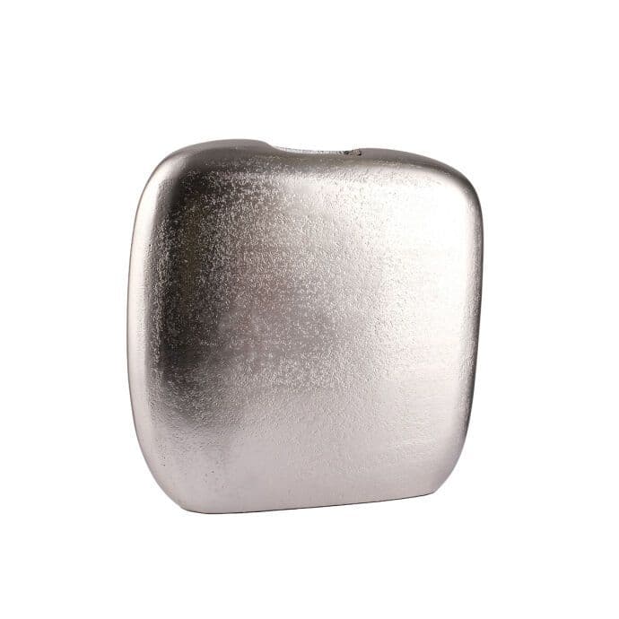 TH Vazo Alu Kare Disk Antik Silver 25x7x23 3