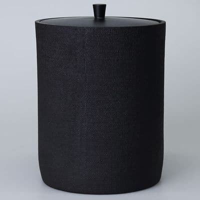 Linen Çöp Kovası Siyah 2