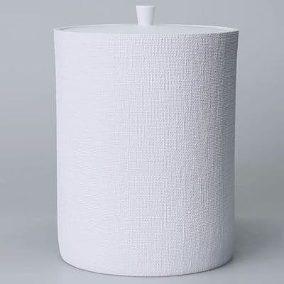 Linen Çöp Kovası Beyaz 2