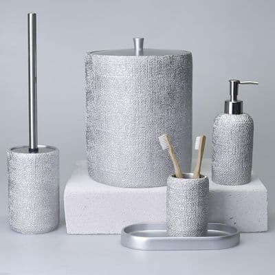 Natural Banyo Seti Gümüş 2