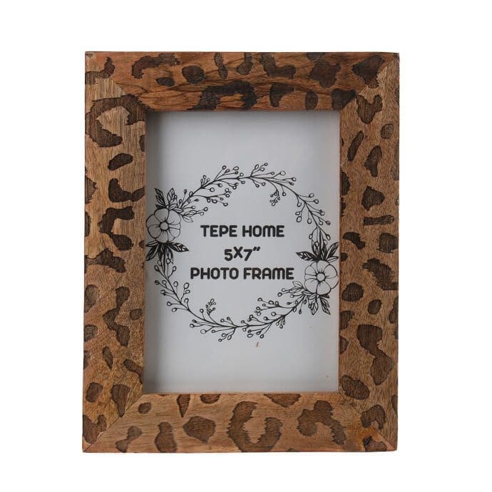 TH Natural Leopar Fotoğraf Çerçevesi 5X7 3