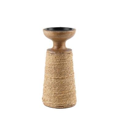 TH Natural Rattan Detaylı Küçük Şamdan 2