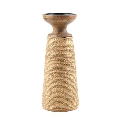 TH Natural Rattan Detaylı Büyük Şamdan 2
