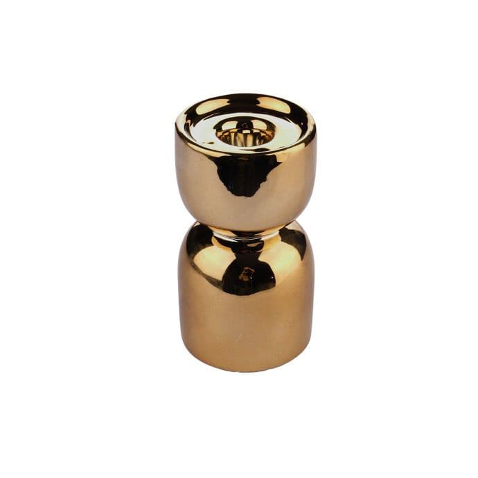TH Parlak Gold Metal Dekoratif Mumluk 11Cm 3