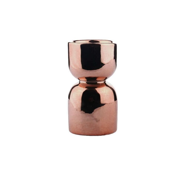 TH Parlak Bronz Metal Dekoratif Mumluk 11Cm 2