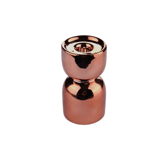 TH Parlak Bronz Metal Dekoratif Mumluk 11Cm 3