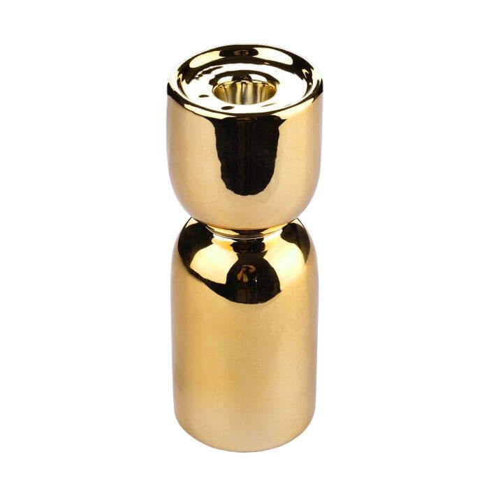 TH Parlak Gold Metal Dekoratif Mumluk 16Cm 3