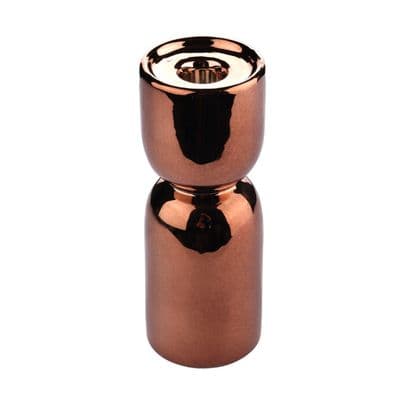 TH Parlak Bronz Metal Dekoratif Mumluk 16Cm 2