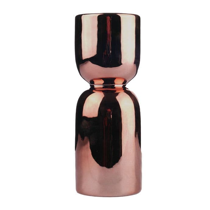 TH Parlak Bronz Metal Dekoratif Mumluk 16Cm 3