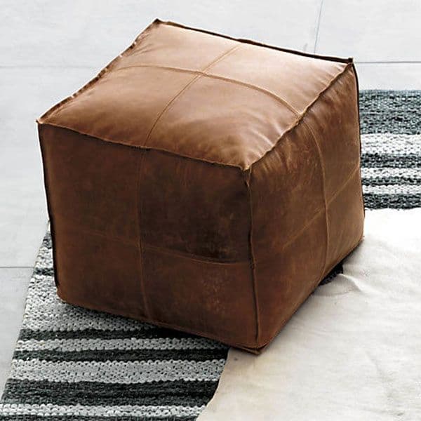 Deri Puf Bronz 3