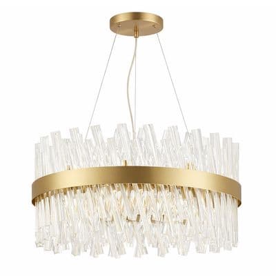 Eskitme Şerit Detaylı Kristal Avize 2
