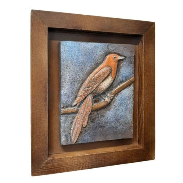 TH Kuş Figürü Dekoratif Pano 4 30X26 Cm 2
