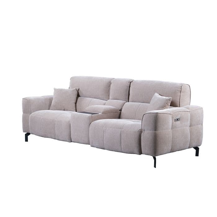 TH Tiffany Ara Modüllü İki Taraflı Recliner İkili Koltuk 2