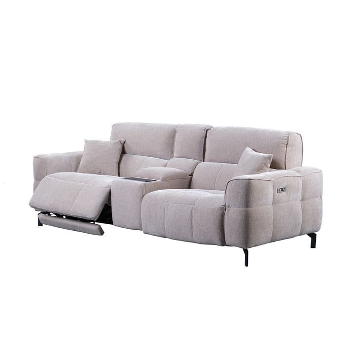 TH Tiffany Ara Modüllü İki Taraflı Recliner İkili Koltuk 4