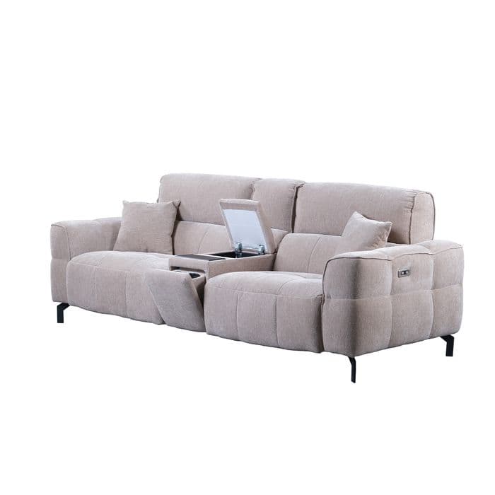 TH Tiffany Ara Modüllü İki Taraflı Recliner İkili Koltuk 7