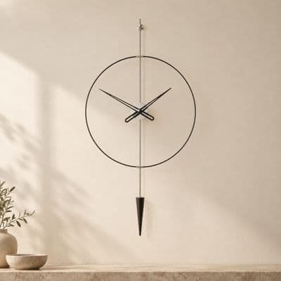 Pendulumplus60Silver Duvar Saati