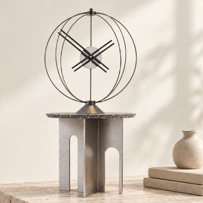 Atom35 Silver Dekoratif Masa Saati