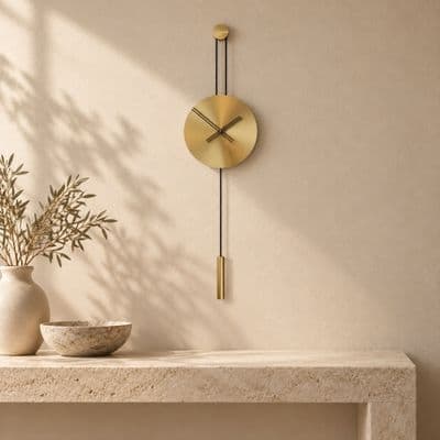Serenity30Matgold Dekoratif Duvar Saati