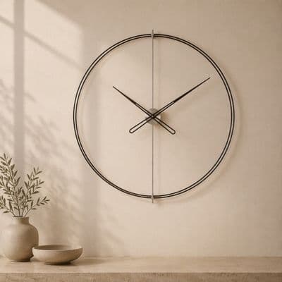 Timelesssimple90 Silver Duvar Saati
