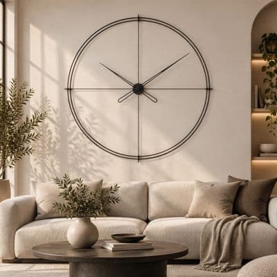 Timelesslarge200 Siyah Duvar Saati