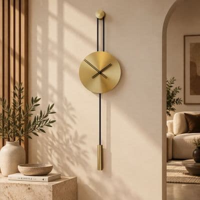 Serenity45Matgold Dekoratif Duvar Saati