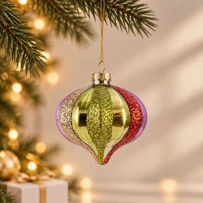 TH Metalik Çok Renkli Ağaç Süsü 8Cm