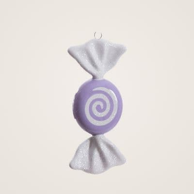 Lila Şeker Figürü Premium Süs 20 Cm 2