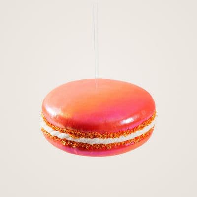 Makaron Figürü Turuncu Yılbaşı Süsü 9 Cm 2