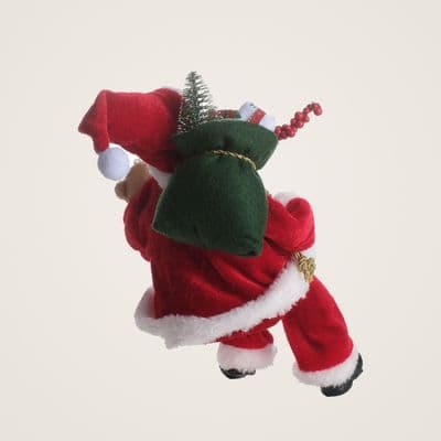 TH Noel Baba Oturan Hediye Çantalı 30Cm 2