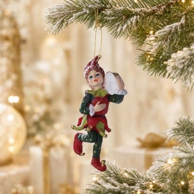 TH Elf Figürü Renkli Ağaç Süsü
