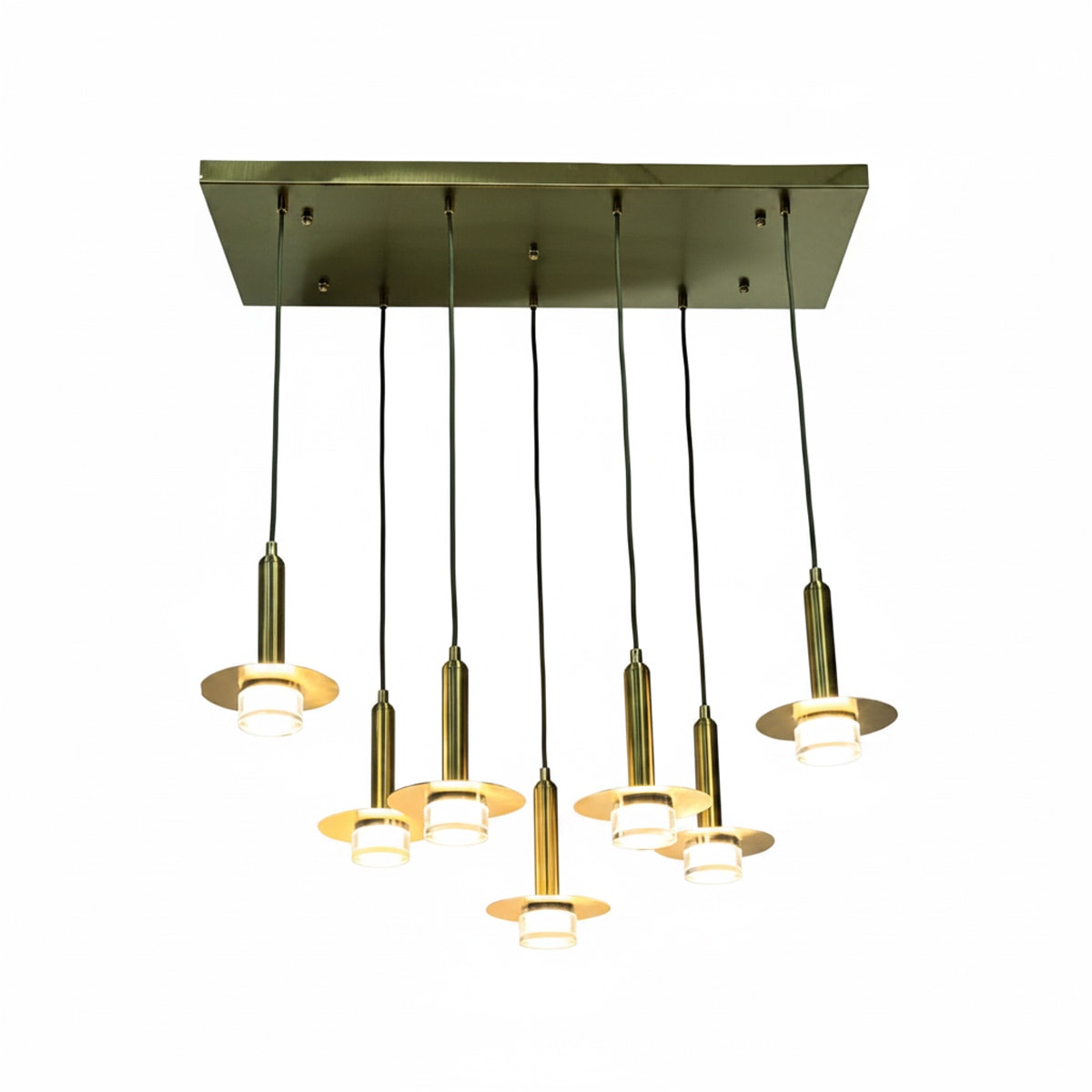 Eskitme Gold Yedili Lineer Avize 2