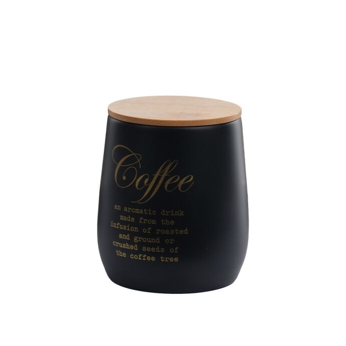 TH Galvaniz Bambu Kapak Coffee Saklama Kutu 2