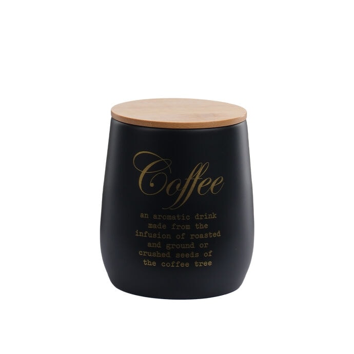 TH Galvaniz Bambu Kapak Coffee Saklama Kutu 3