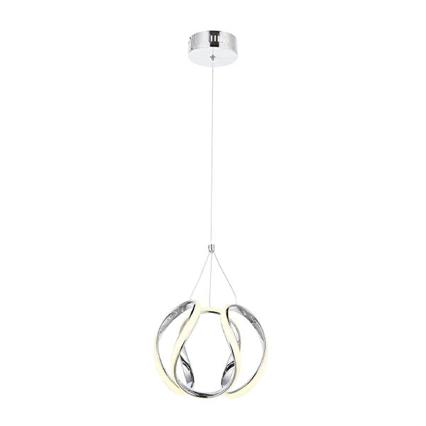 Led Halkalı Krom Sarkıt Modern Avize 2