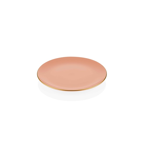 Basic Pasta Tabağı 6 Lı Set Somon Pembe - 19cm 4