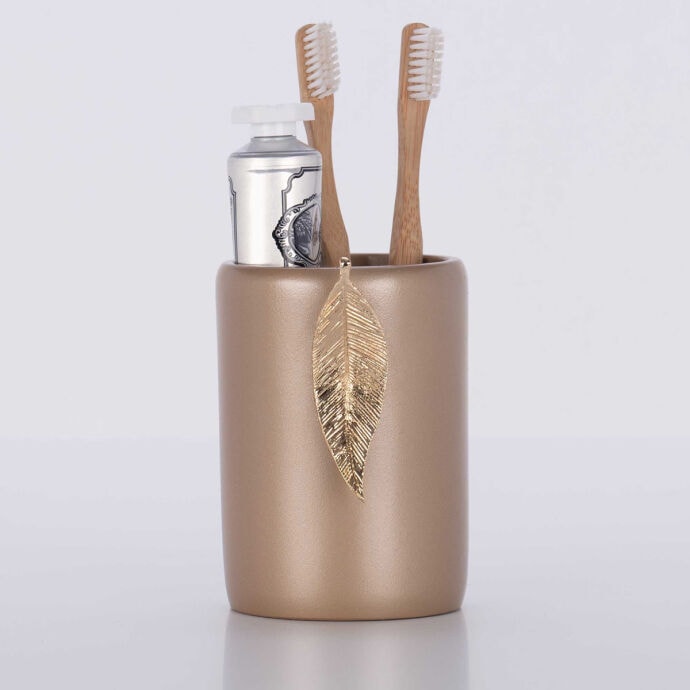 Leaf Diş Fırçalık Vizon Gümüş 3
