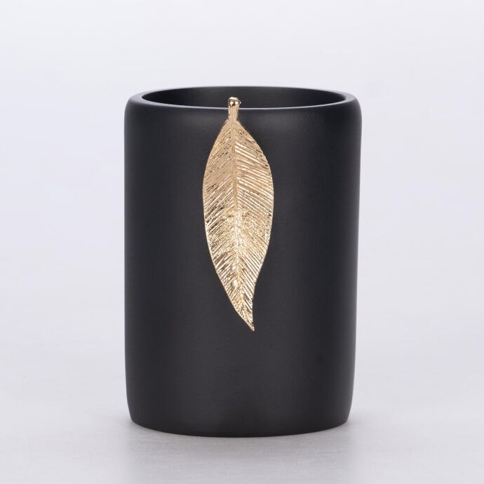 Leaf Diş Fırçalık Siyah Altın 2