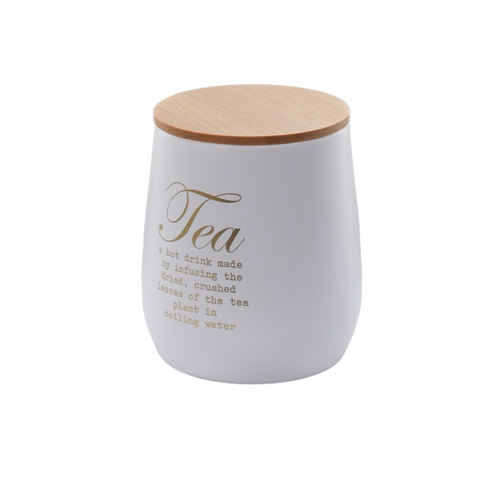 TH Galvaniz Metal Beyaz Tea Saklama Kutusu 2