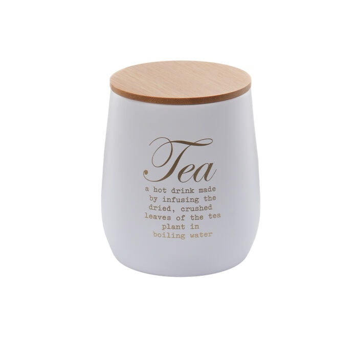 TH Galvaniz Metal Beyaz Tea Saklama Kutusu 4