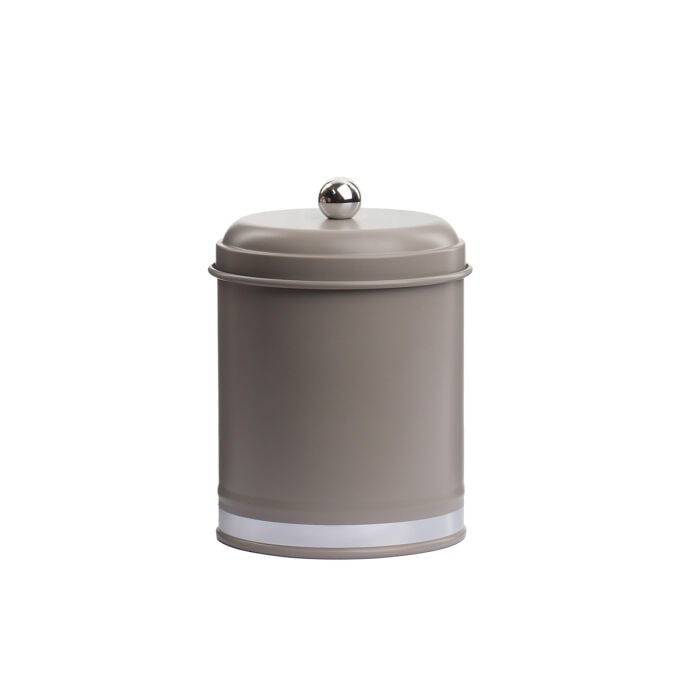 TH Galvaniz Metal Gri Coffee Saklama Kutusu 4