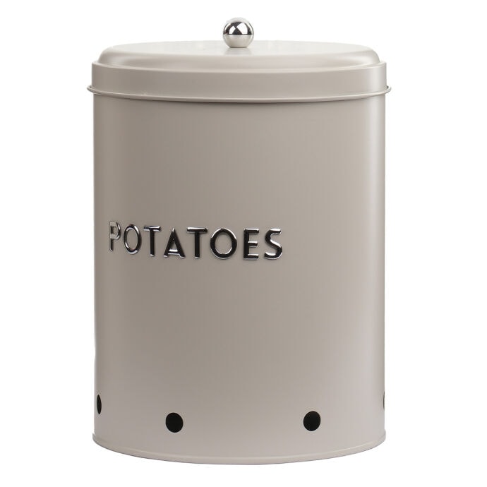 TH Galvaniz Metal Krem Potato Kutusu 2