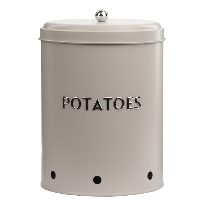 TH Galvaniz Metal Krem Potato Kutusu 3