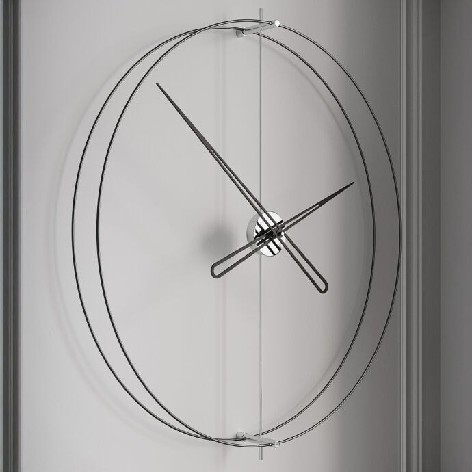 Timelesssimple90 Silver Duvar Saati 3