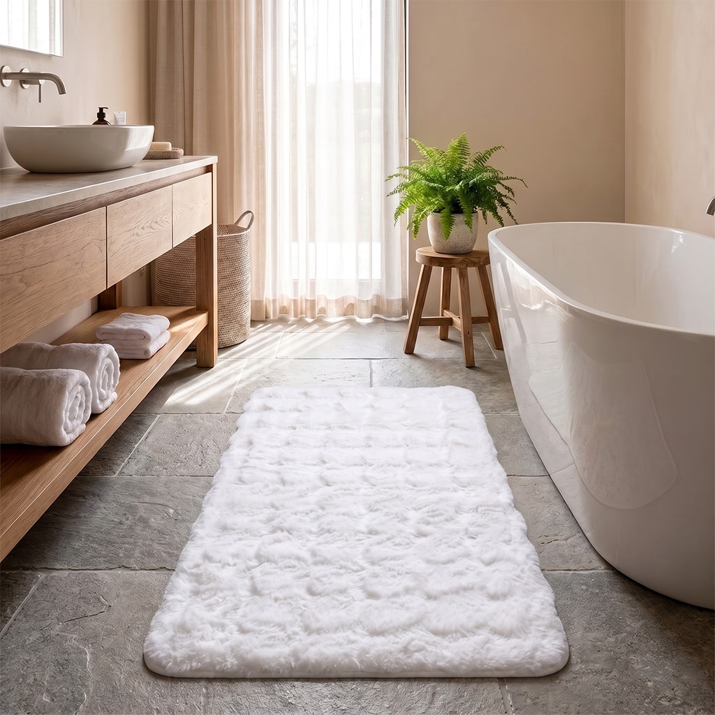 Banyo Paspası Beyaz 3