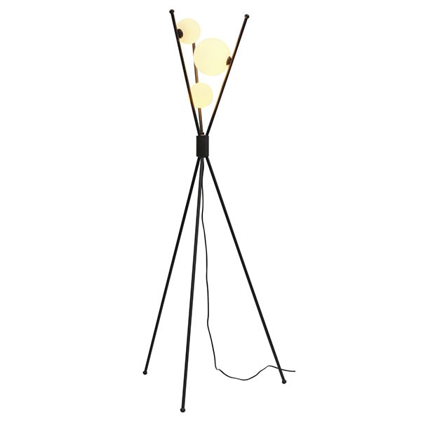 Modern Küre Detaylı Tripod Lambader 2