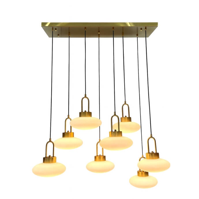Eskitme Gold 8'li Led Spot Avize 2