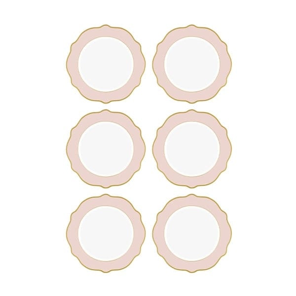 Jaswely Servis Tabağı 6 Prç Pembe 27 cm 2