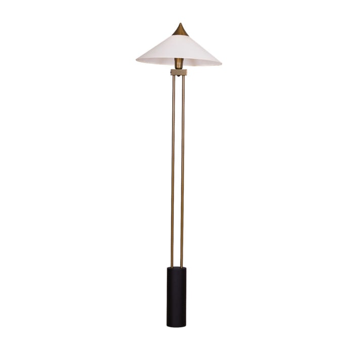 Beyaz Konik Başlıklı Metal Lambader 2